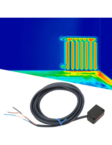 Sensor Fotoeléctrico ViaGasaFamido 100mm 12-24VDC con Cable 1.8m Sensor Fotoeléctrico ViaGasaFamido 100mm 12-24VDC con Cable 1.8m