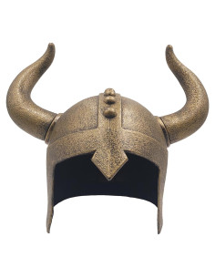 Casco Vikingo con Cuernos para Niños LOOYAR - Juguete Disfraz