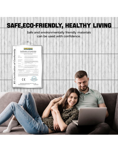 Paquete de 10 Paneles Acústicos Autoadhesivos QDVDQ 40x40cm Gris