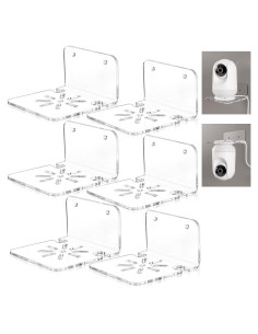 Estantes Flotantes de Acrílico Nicunom - 6 Piezas 10.16 cm