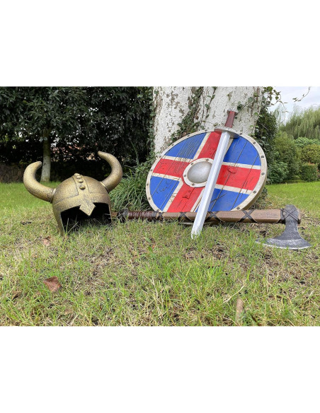 Casco Vikingo con Cuernos para Niños LOOYAR - Juguete Disfraz