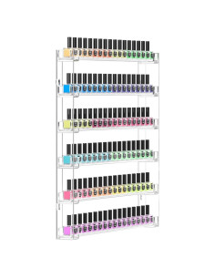 Estante de Esmalte de Uñas FEMELI 56.5x14.2cm 6 Niveles