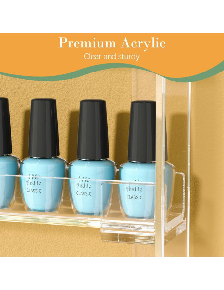 Estante de Esmalte de Uñas FEMELI 56.5x14.2cm 6 Niveles