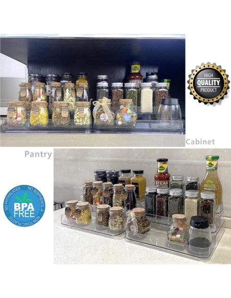 Organizador de Perfume Acrílico Rusnugic - 2 Estantes 3 Niveles