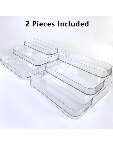 Organizador de Perfume Acrílico Rusnugic - 2 Estantes 3 Niveles