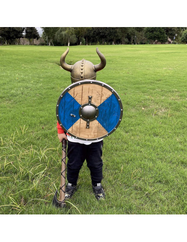 Casco Vikingo con Cuernos para Niños LOOYAR - Juguete Disfraz