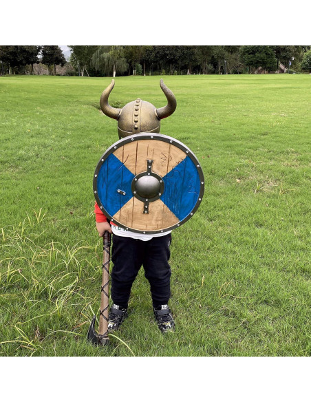Casco Vikingo con Cuernos para Niños LOOYAR - Juguete Disfraz
