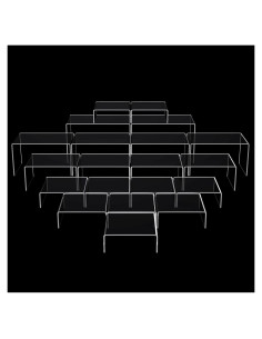 Soportes de Exhibición Acrílicos Chuangdi - 20 Piezas Transparentes