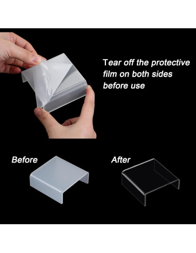 Soportes de Exhibición Acrílicos Chuangdi - 20 Piezas Transparentes