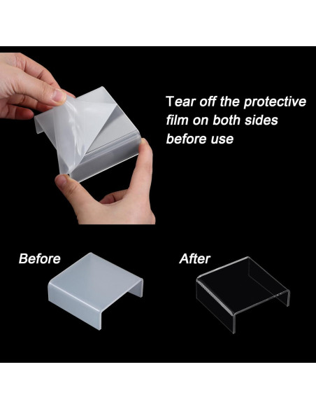 Soportes de Exhibición Acrílicos Chuangdi - 20 Piezas Transparentes