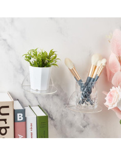 Estantes Flotantes de Acrílico AHANDMAKER 4 Piezas 111mm 2