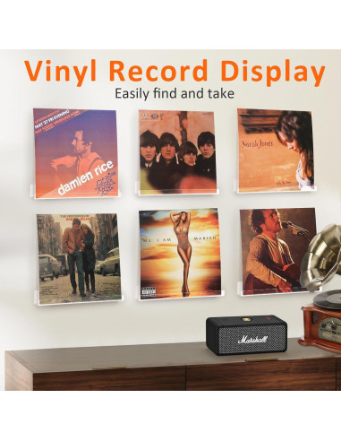 Soportes para Discos de Vinilo Optish - Paquete de 12 Unidades