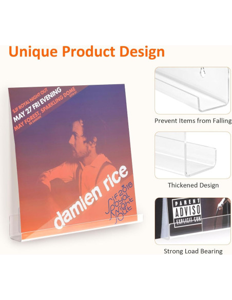 Soportes para Discos de Vinilo Optish - Paquete de 12 Unidades