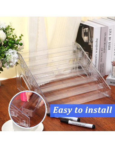 Soporte de Exhibición Acrílico Transparente 7 Niveles 30.99x29.46cm