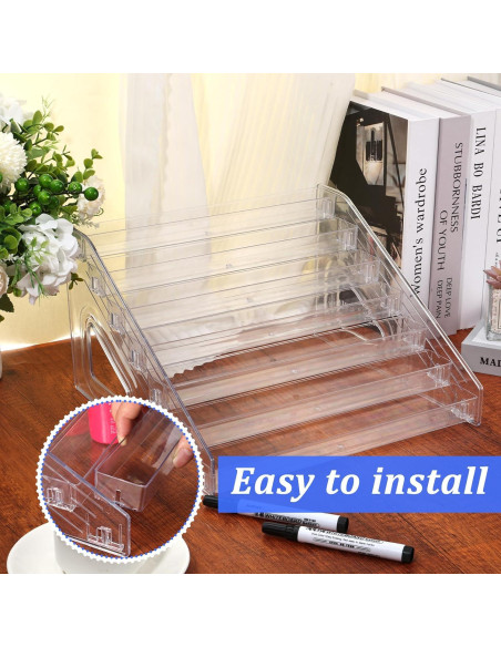 Soporte de Exhibición Acrílico Transparente 7 Niveles 30.99x29.46cm