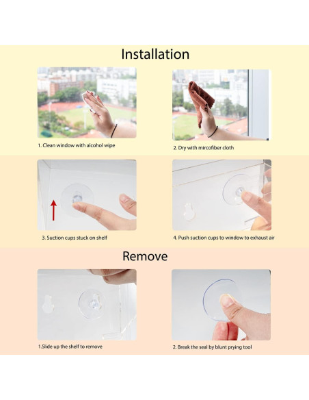 Estantes Flotantes para Ventana Sumerflos 2 Pack 35.5x10.2cm