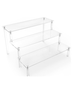 Soporte de Exhibición Acrílico AZEAM 3 Niveles para Cupcakes y Perfumes