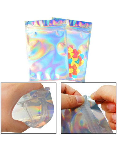 100 Bolsas Reutilizables a Prueba de Olores Tayfremn 10x15 cm