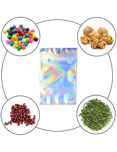 100 Bolsas Reutilizables a Prueba de Olores Tayfremn 10x15 cm