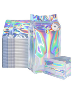 50 Bolsas de Café Resellables Mstar Pack 227g Holográficas