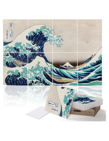 Panel Acústico de Arte Pinwelife 121.9x81.3cm Ukiyo-e