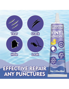 Kit de Parche para Colchón Inflable Wonshine 60 ml Reparación 2