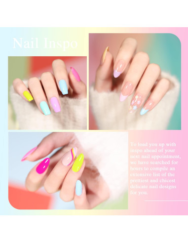 Set de Esmalte de Uñas Gel Neon Pastel Beautpal 10pcs 7ml
