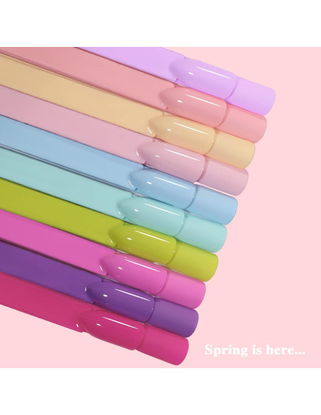 Set de Esmalte de Uñas Gel Neon Pastel Beautpal 10pcs 7ml