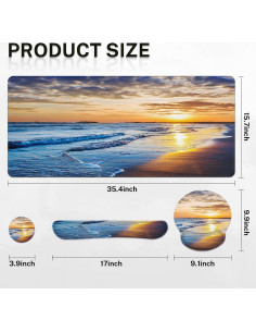 Alfombrilla de escritorio Arttown SDTZ 4 en 1 antideslizante 2