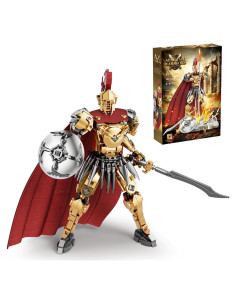 Conjunto de Juguetes de Construcción Caballero Rojo 878 Pcs