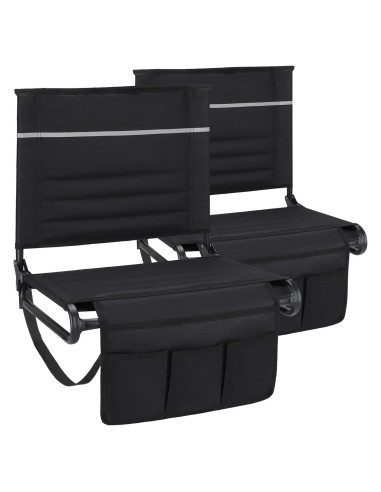 Asientos de Estadio Dodometrek con Respaldo y Cojín - 2 Pcs