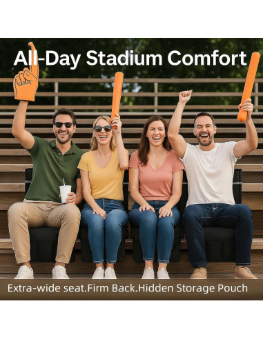 Asientos de Estadio Dodometrek con Respaldo y Cojín - 2 Pcs