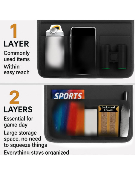 Asientos de Estadio Dodometrek con Respaldo y Cojín - 2 Pcs