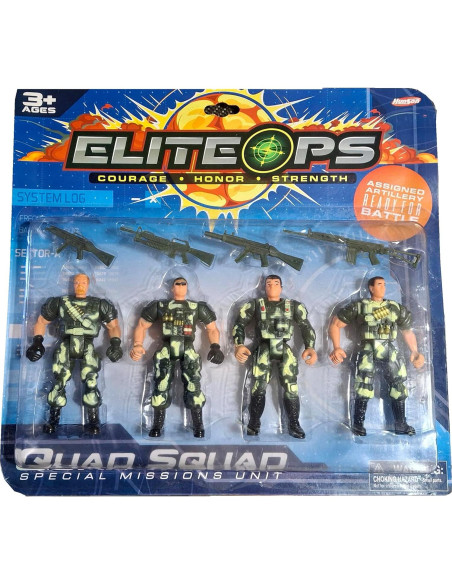 Soldados de Juguete Hunson 12.7 cm 4 Pcs Ejército SWAT Soldados de Juguete Hunson 12.7 cm 4 Pcs Ejército SWAT