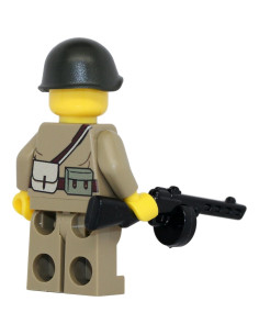 Minifigura Soldado Ruso Segunda Guerra Mundial PPSh - Modern Brick Warfare 2