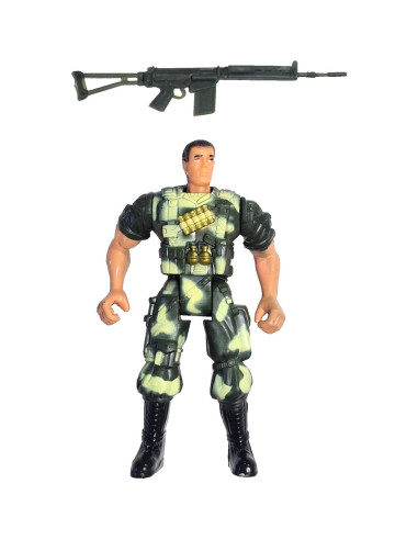 Soldados de Juguete Hunson 12.7 cm 4 Pcs Ejército SWAT