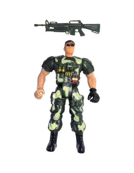 Soldados de Juguete Hunson 12.7 cm 4 Pcs Ejército SWAT Soldados de Juguete Hunson 12.7 cm 4 Pcs Ejército SWAT