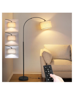 Lámpara de Pie Arco Regulable Qingmiao con Control Remoto