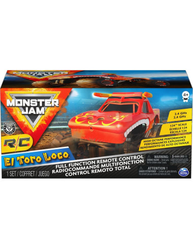Camión Monster Truck RC El Toro Loco Spin Master 1:24