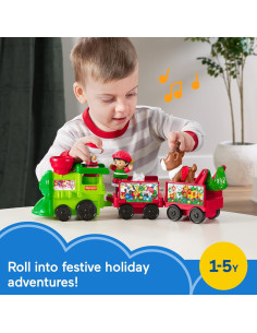 Tren Musical de Navidad Fisher-Price Little People con Figuras 2