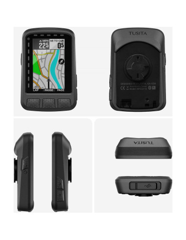 Funda de Silicona TUSITA para Wahoo ELEMNT ROAM V2 - Protección Completa