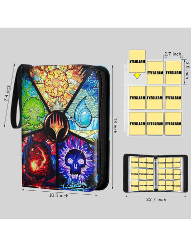 Carpeta de Cartas EYEGLEAM 40 Páginas 720 Cartas Colorida