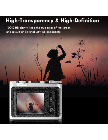 Accesorios Rieibi para Fujifilm Instax Mini EVO - Tapa de Lente y Protector LCD