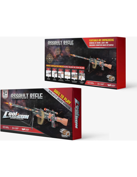 Rifle de francotirador eléctrico Liberty Imports 96.5 cm con luces y sonidos Rifle de francotirador eléctrico Liberty Imports 96.5 cm con luces y sonidos