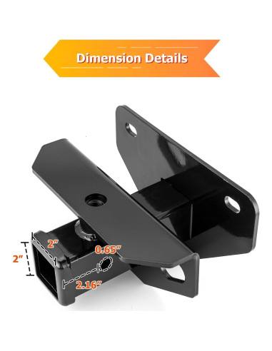 Enganche de Remolque Trasero WeiSen 2" Clase 3 para Dodge Ram