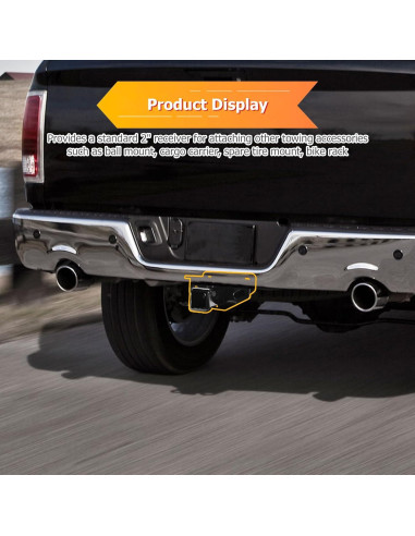 Enganche de Remolque Trasero WeiSen 2" Clase 3 para Dodge Ram