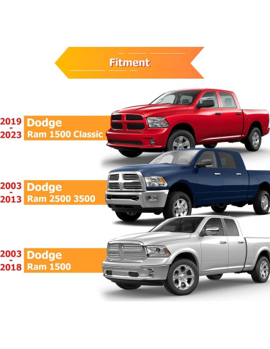 Enganche de Remolque Trasero WeiSen 2" Clase 3 para Dodge Ram