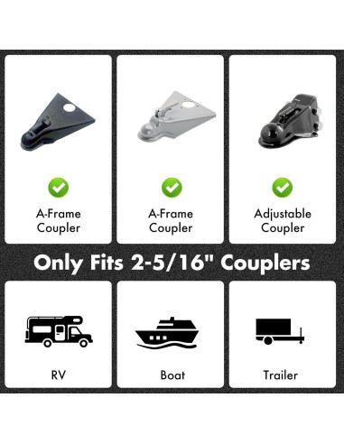 Candado de Remolque Kukoofyer TCS-1 Acero Alta Resistencia