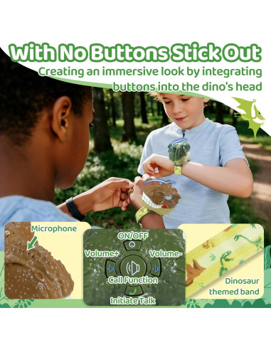 Walkie Talkies de Dinosaurio Vvinca para Niños 3-12 Años