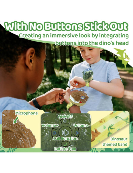 Walkie Talkies de Dinosaurio Vvinca para Niños 3-12 Años